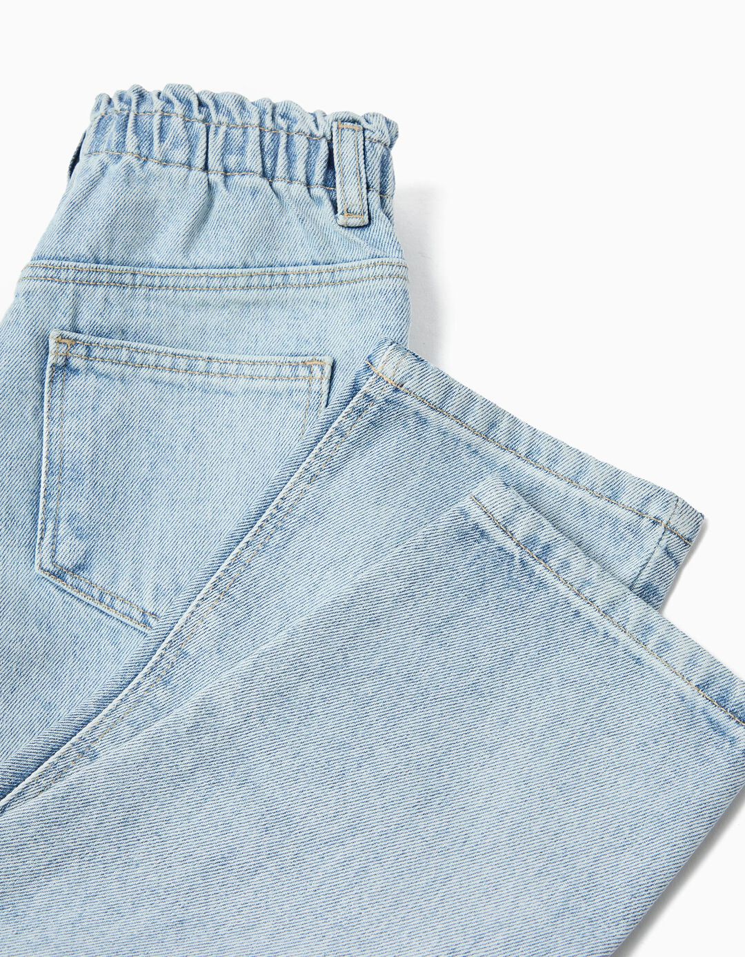 Cal&ccedil;as de Ganga Paperbag, Menina, Azul Claro