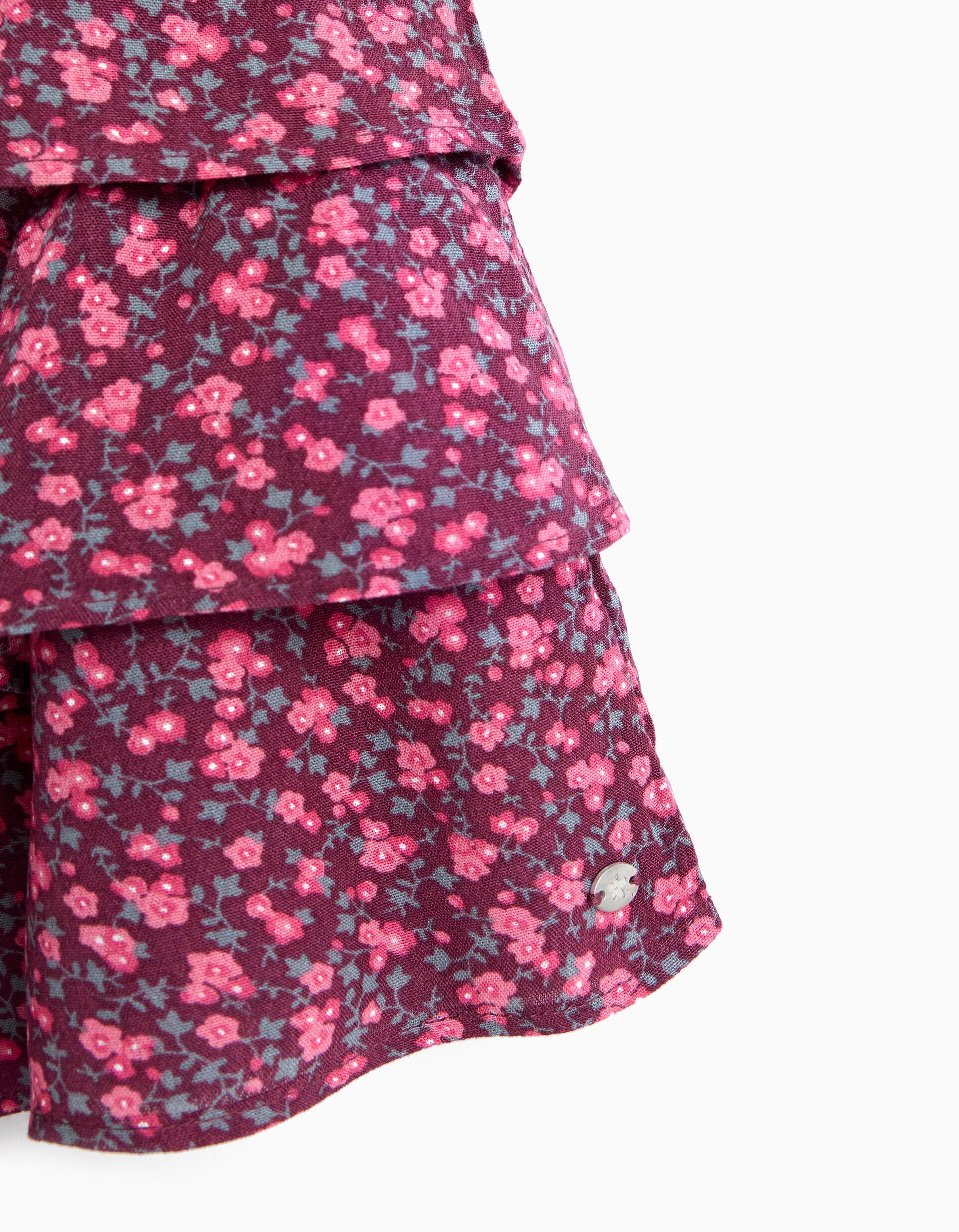 Comprar Online Saia-Cal&ccedil;&atilde;o Estampada, Menina, Rosa Escuro
