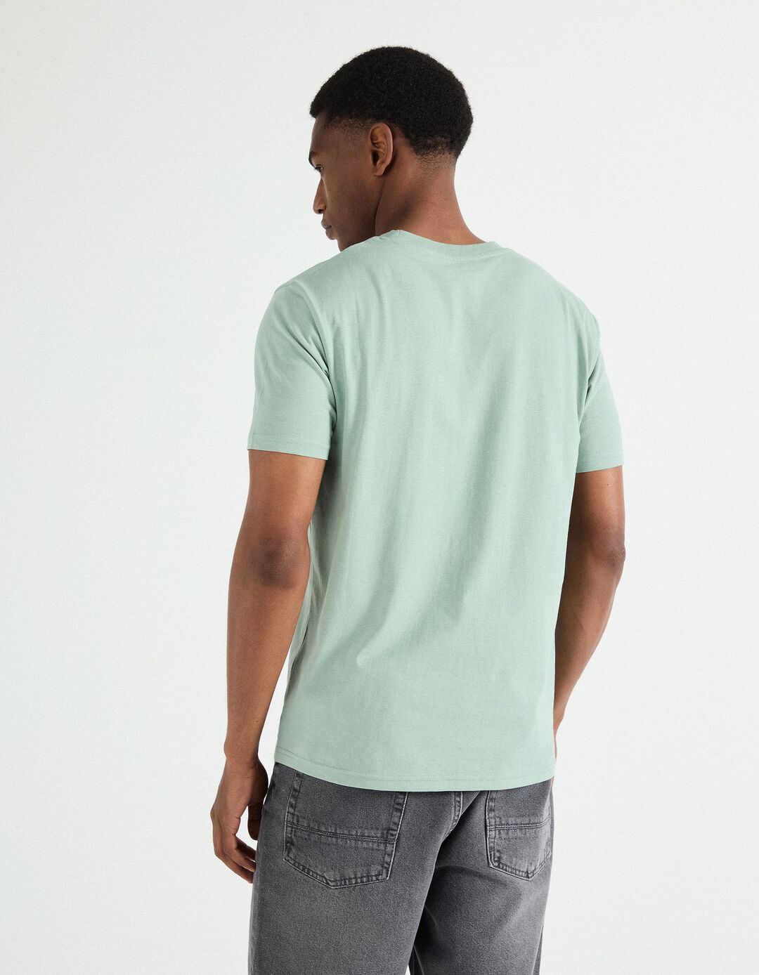 T-shirt Print, Homem, Verde 