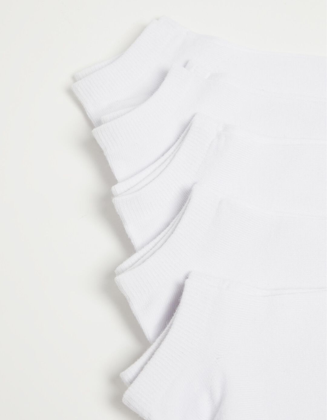 Pack 5 Pares de Meias Tornozelo, Mulher, Branco