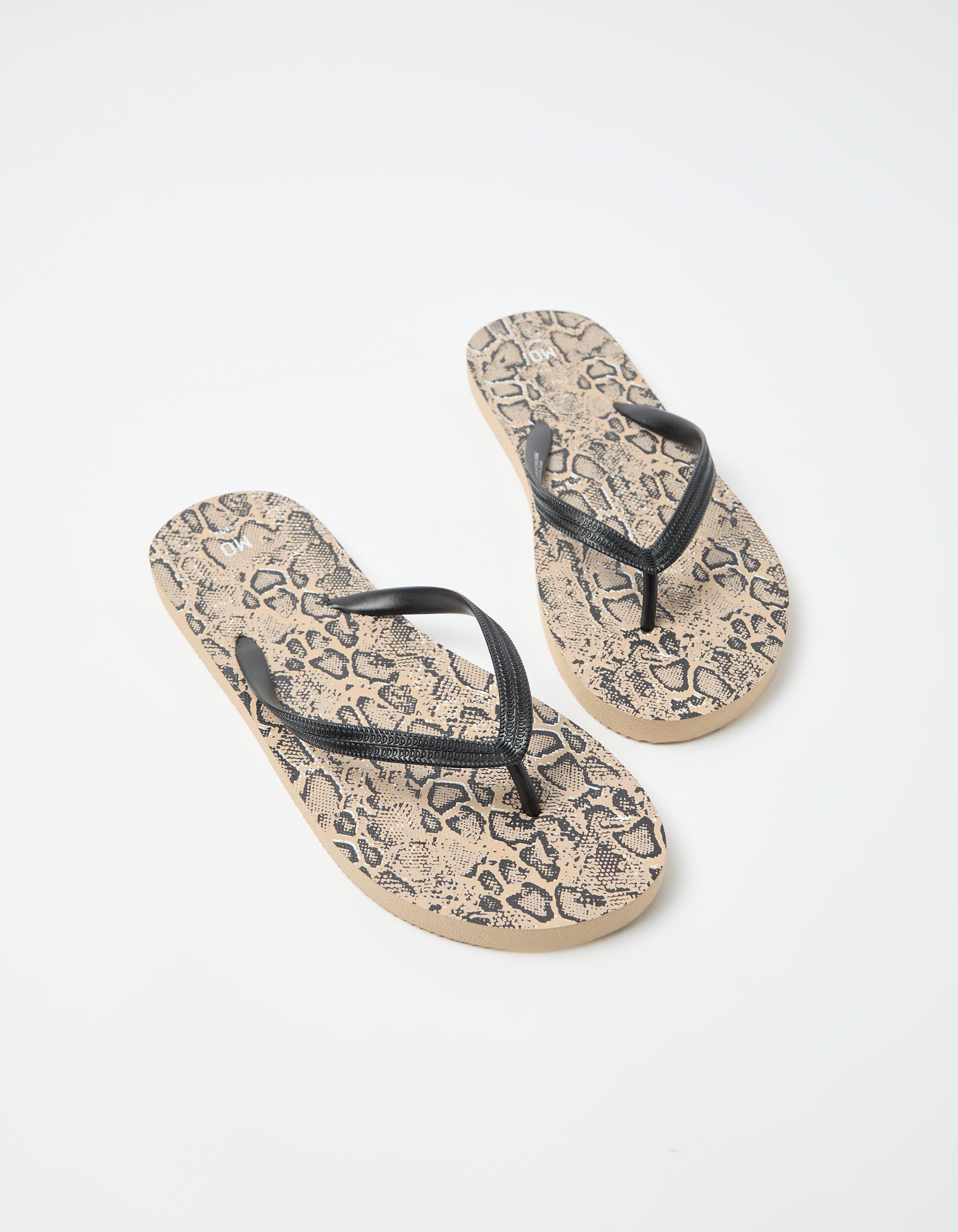 Comprar Online Chinelos de Dedo Animal Print, Mulher, Preto
