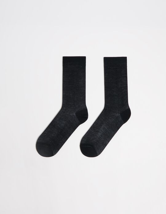 Comprar Online Meias 100% Algodão, Homem, Preto