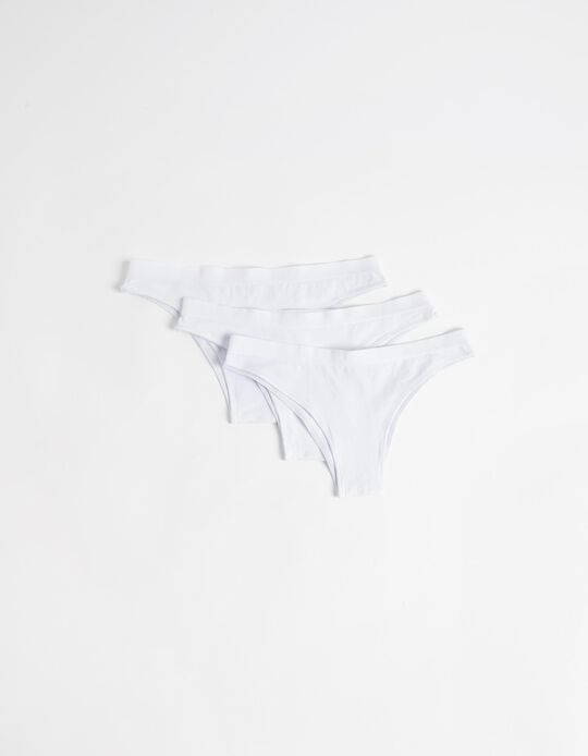 Comprar Online Pack 3 Cuecas, Mulher, Branco