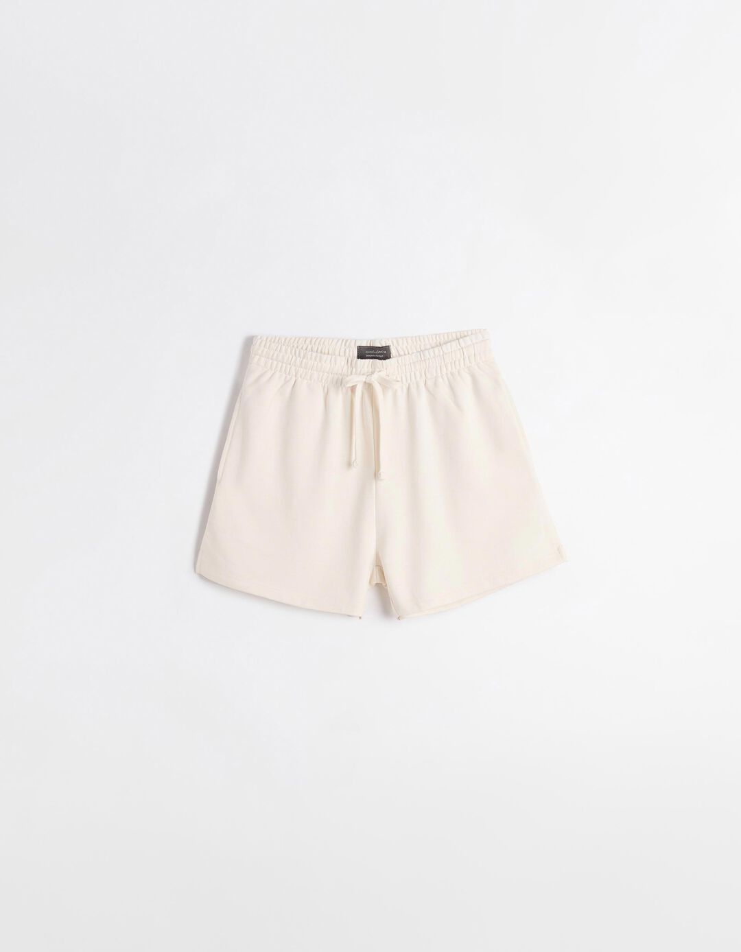 Calções Fleece, Mulher, Bege Claro