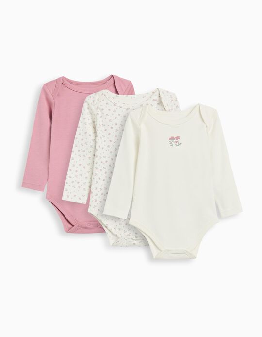 Comprar Online Pack 3 Bodies de Manga Comprida, Menina, Multicor