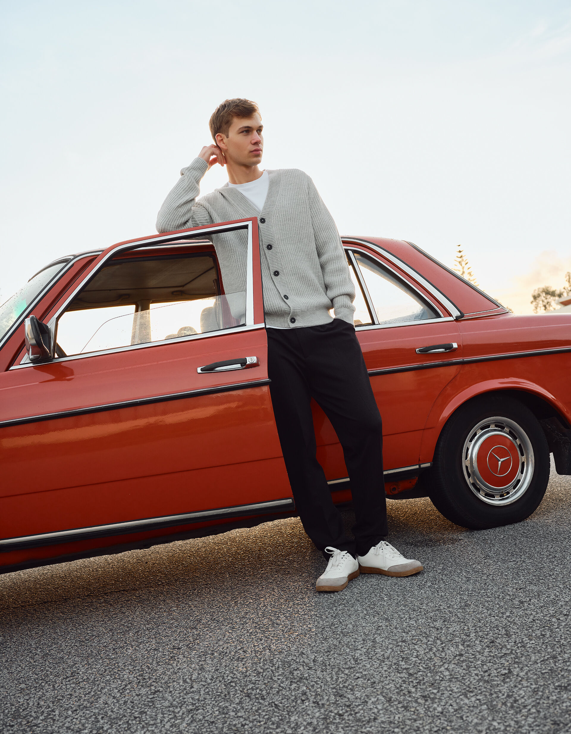 Comprar Online Casaco de Malha, Homem, Cinzento Claro