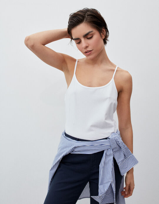 Comprar Online Top Básico, Mulher, Branco