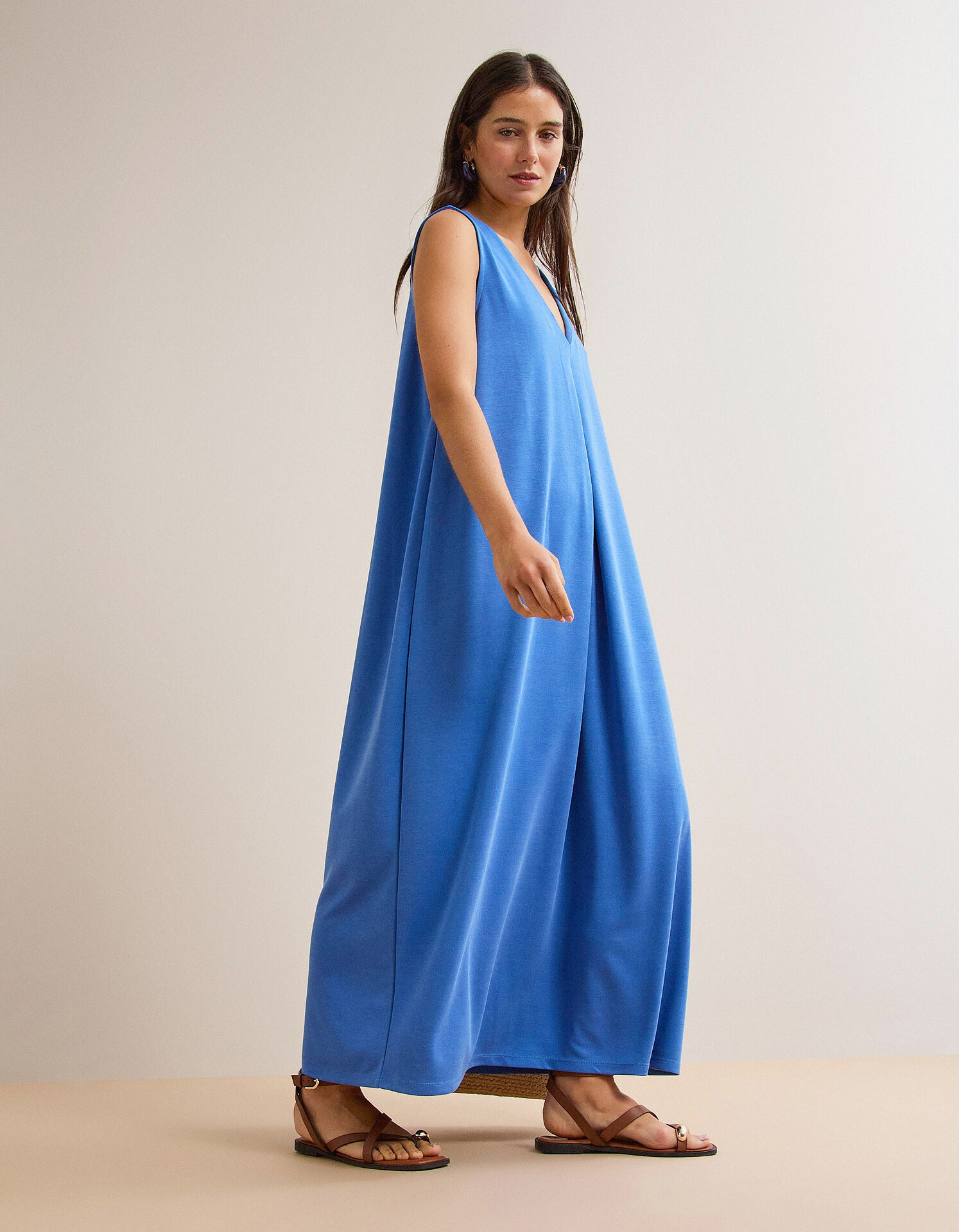 Comprar Online Vestido Comprido, Mulher, Azul 