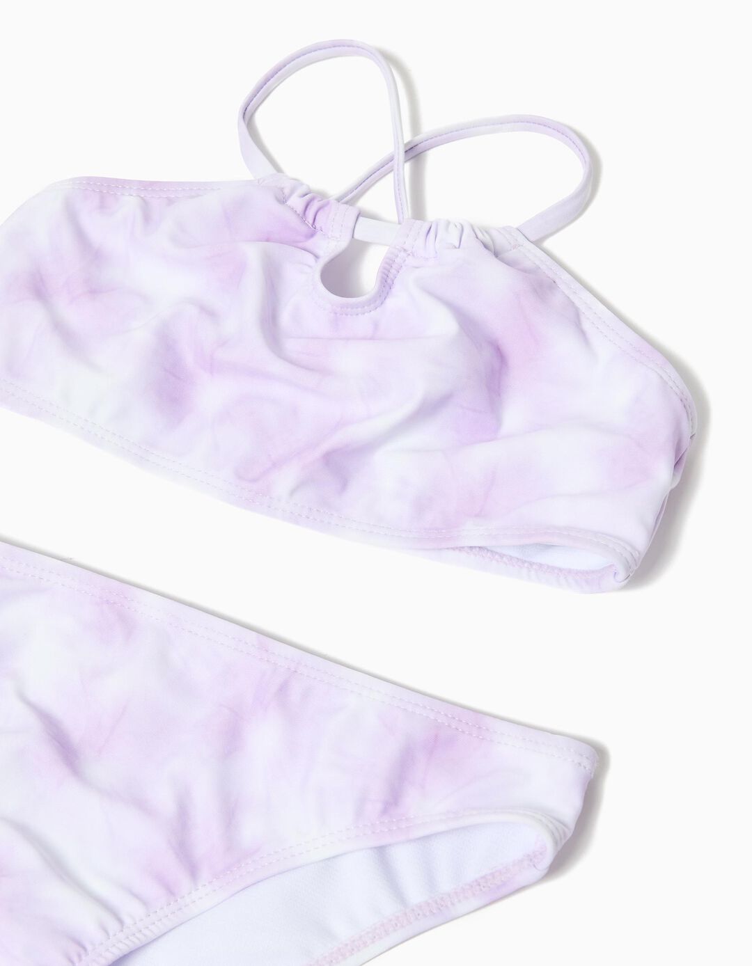 Biquíni Tie-Dye, Menina, Lilás Claro 