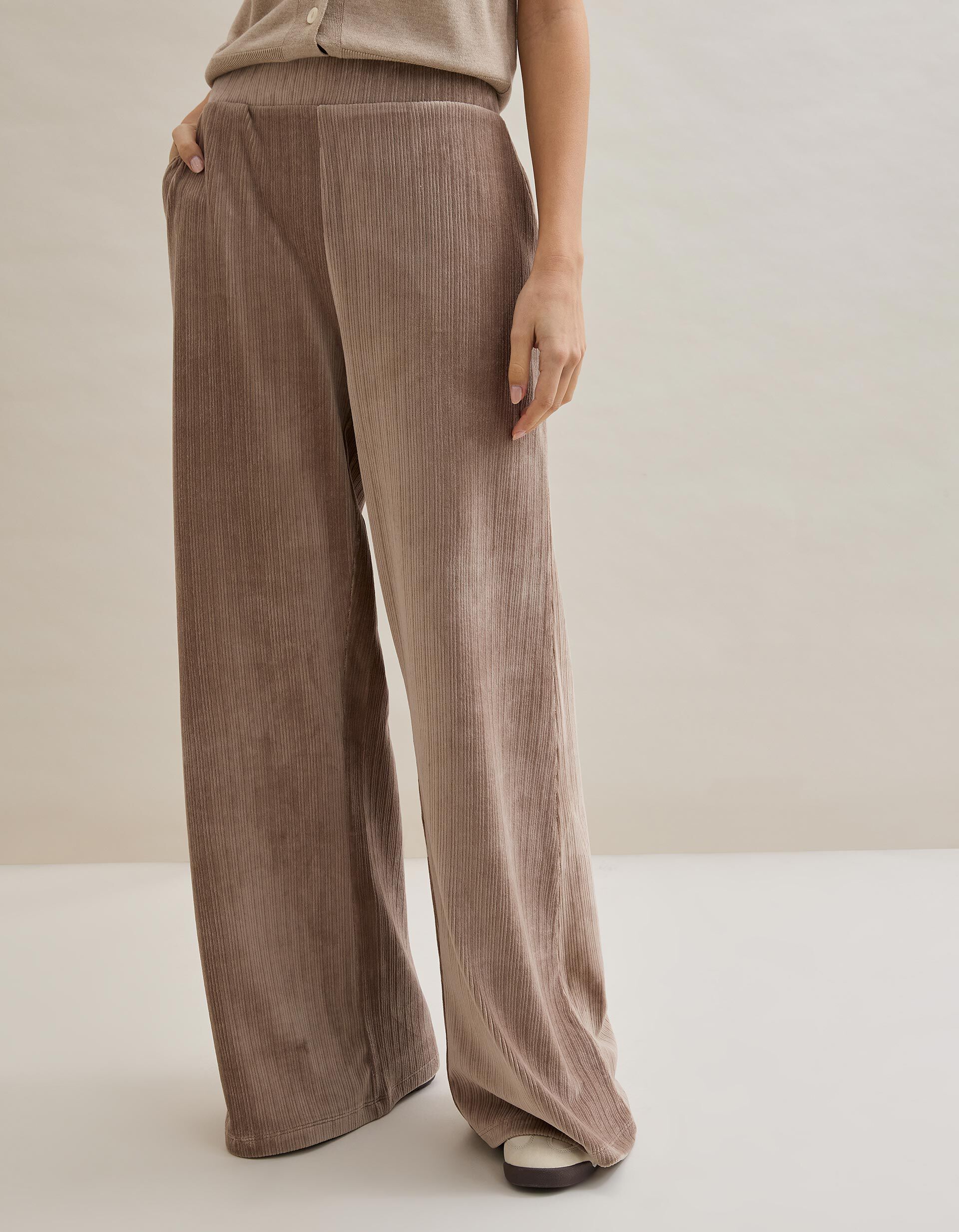 Comprar Online Cal&ccedil;as de Bombazina, Mulher, Bege