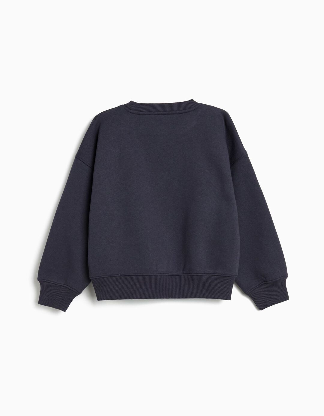 Sweatshirt de Felpa, Menina, Azul Escuro