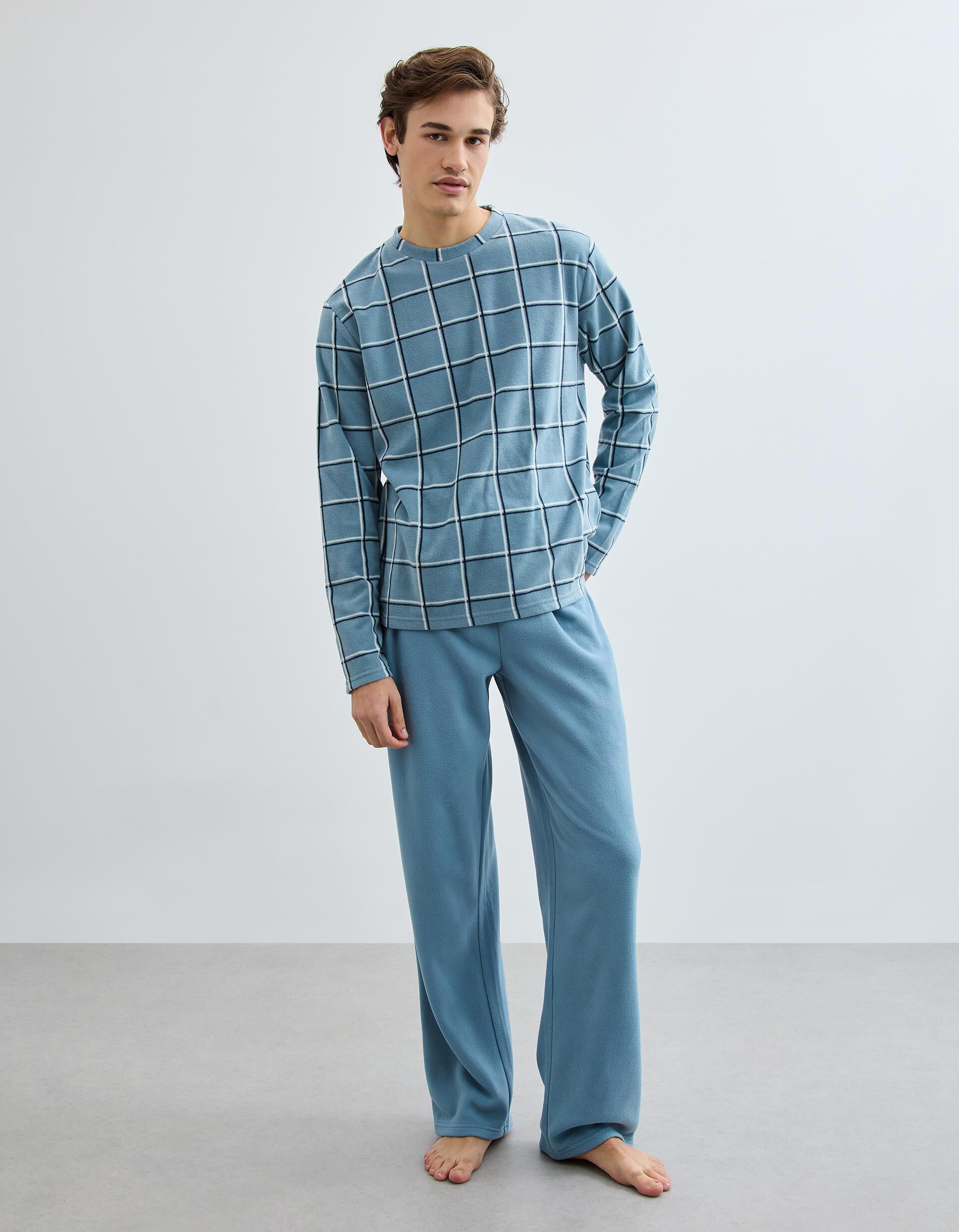 Comprar Online Pijama Polar, Homem, Azul Claro