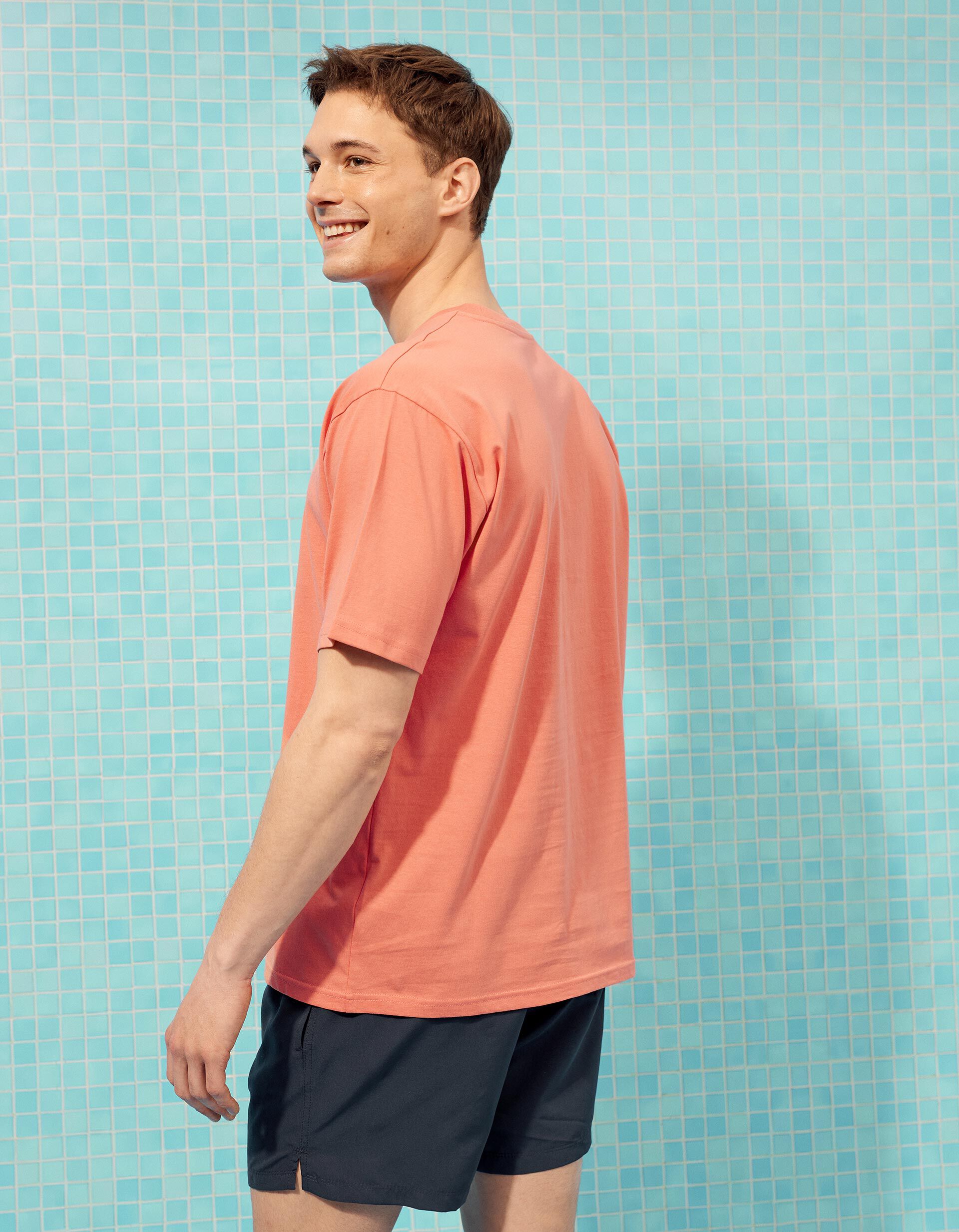 Comprar Online T-shirt Estampada, Homem, Laranja