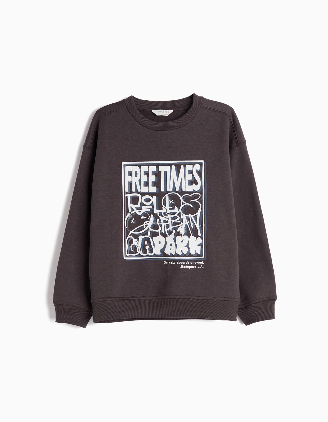 Sweatshirt de Felpa Estampado, Menino, Branco