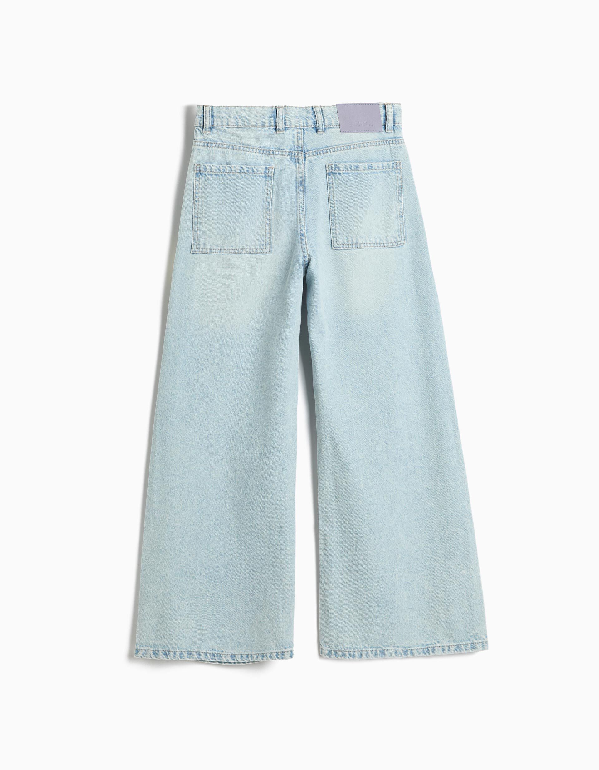 Comprar Online Cal&ccedil;as De Ganga Wide Leg, Menina, Azul Claro