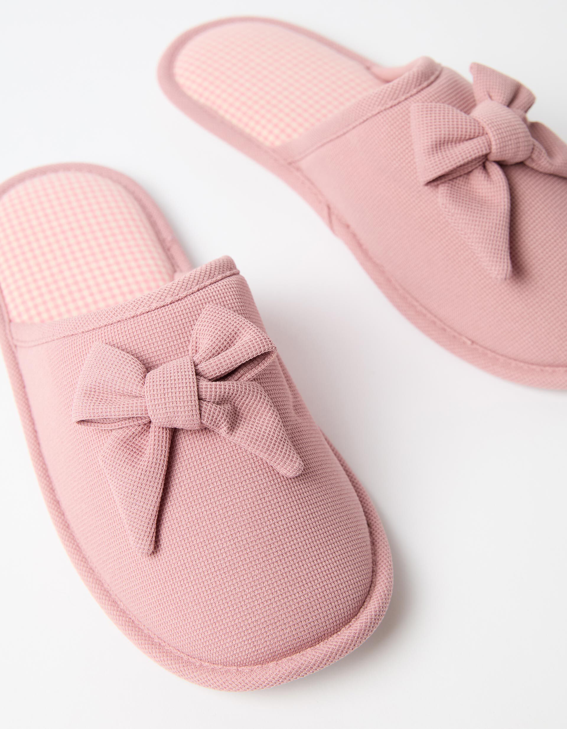Comprar Online Chinelos De Quarto Vichy, Mulher, Rosa