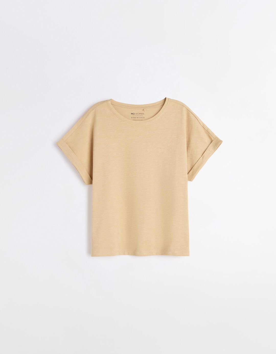 T-shirt, Mulher, Bege Claro