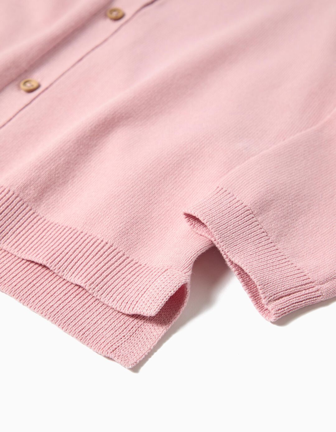 Casaco de Tricot, Menina, Rosa Claro