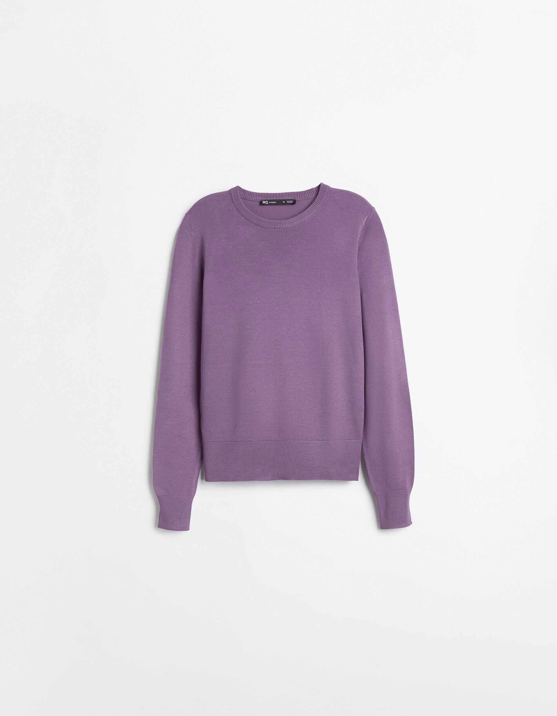 Comprar Online Camisola Tricotada, Mulher, Roxo Claro