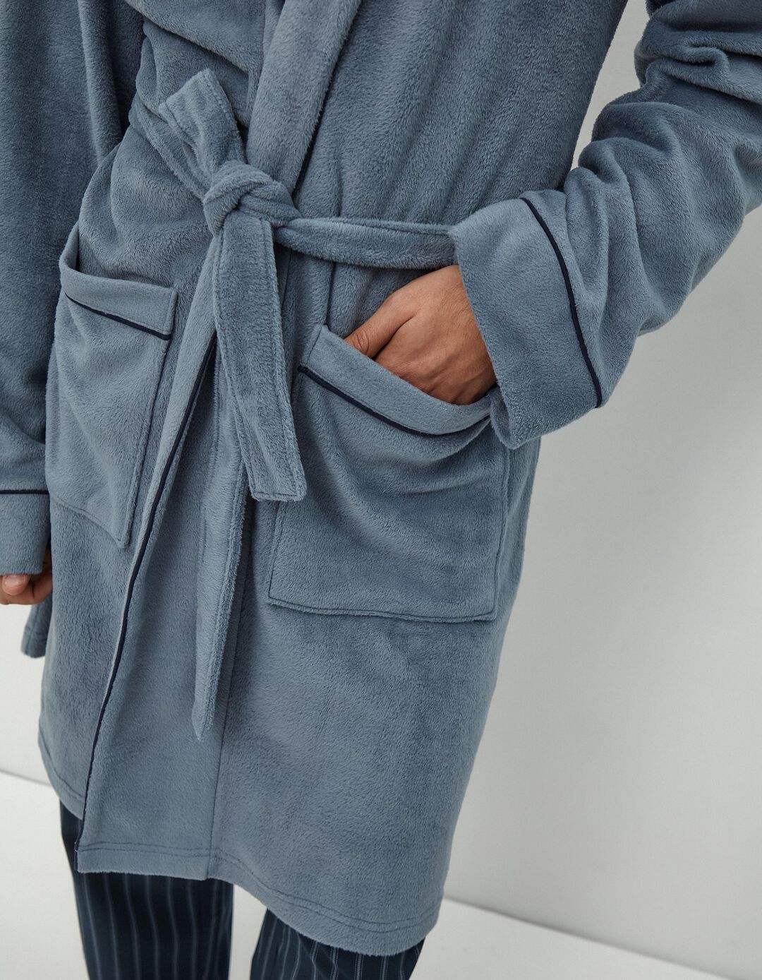 Robe Polar, Homem, Azul