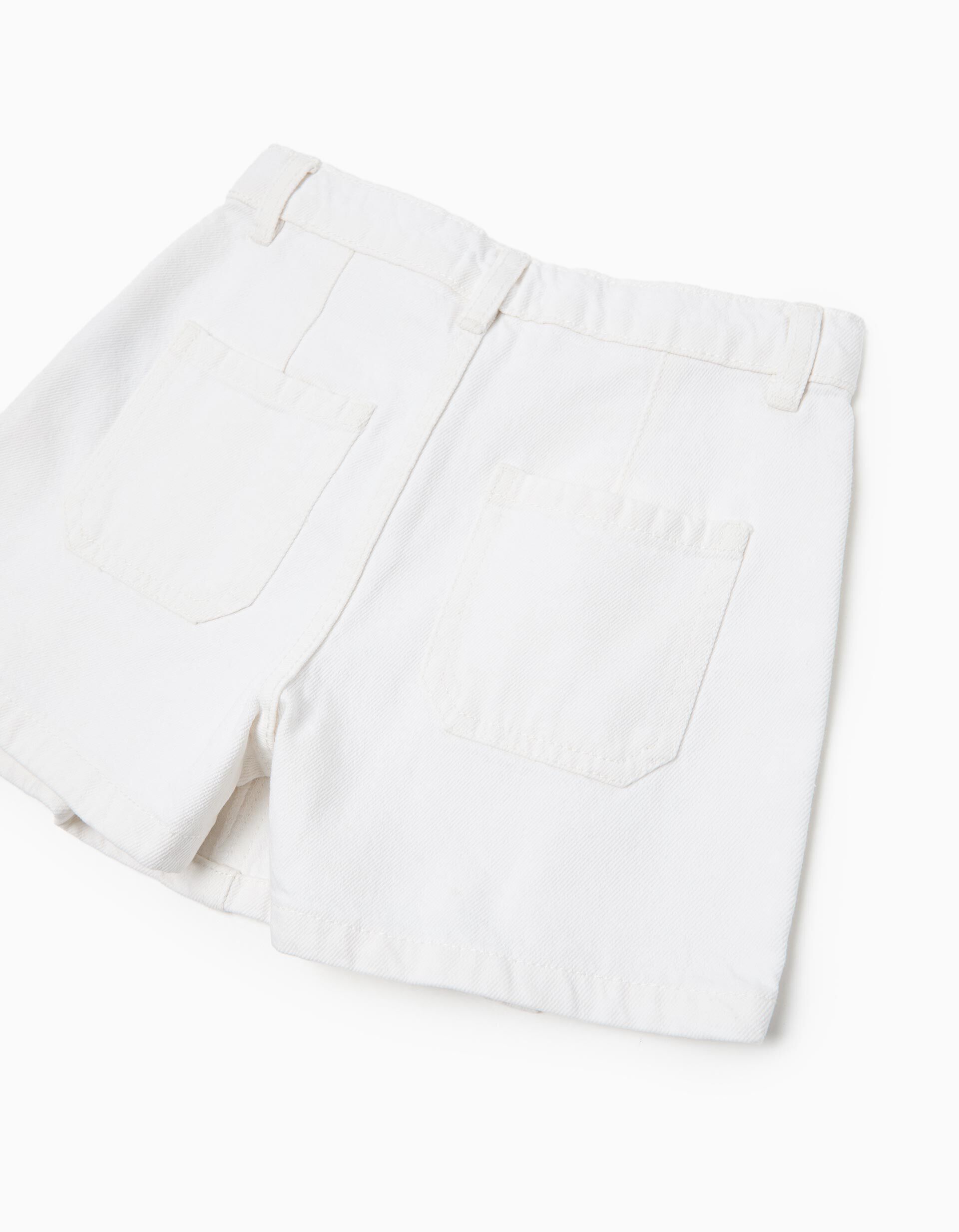 Comprar Online Saia-cal&ccedil;&atilde;o de Ganga, Menina, Branco