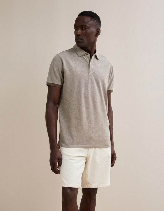 Comprar Online Polo Oxford Piquet, Homem, Castanho