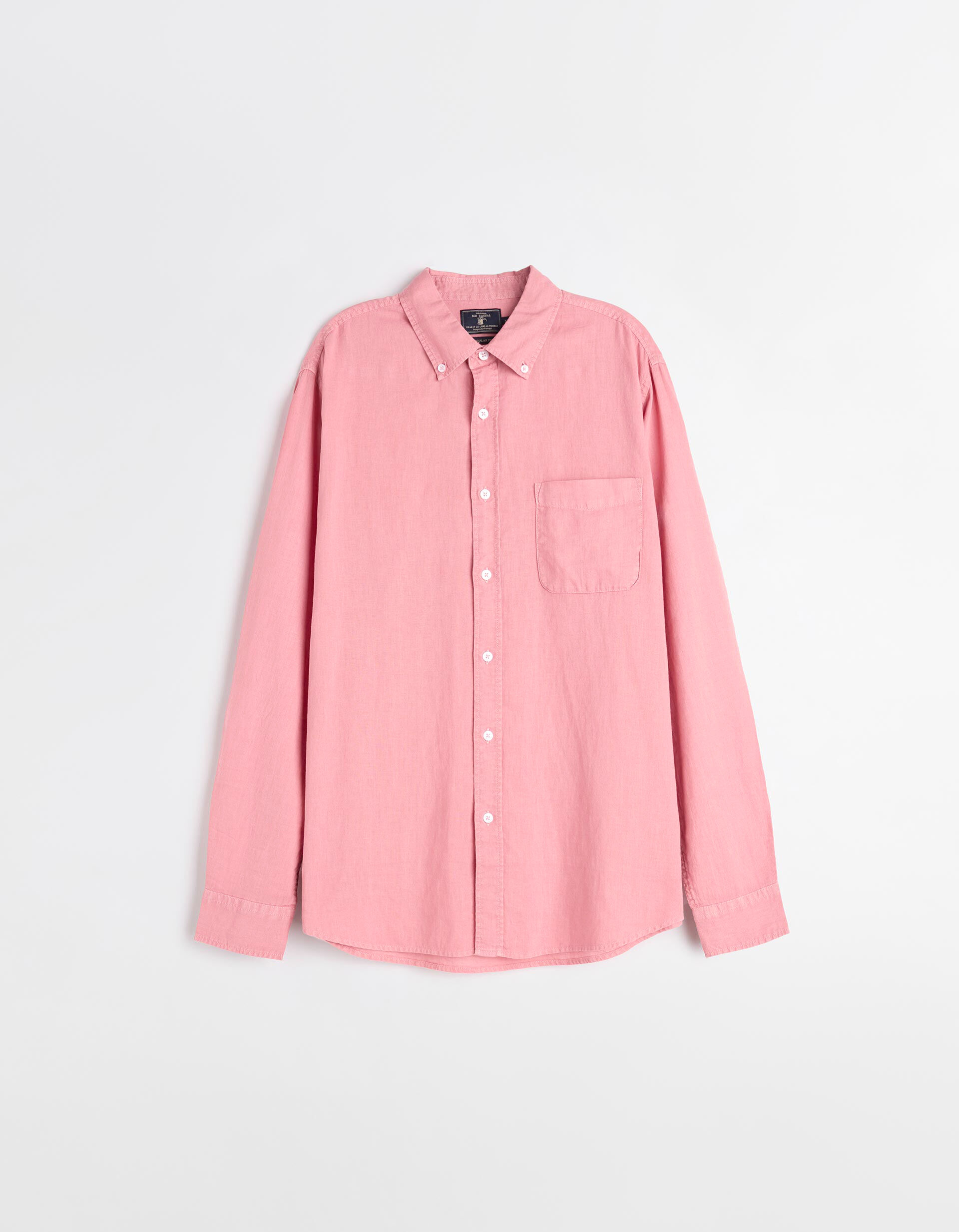 Comprar Online Camisa com Linho, Homem, Rosa Escuro