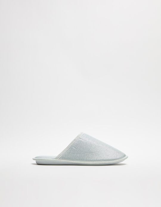 Comprar Online Chinelos de Quarto Metálicos, Mulher, Azul