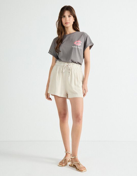 Comprar Online Calções Liocel, Mulher, Bege 