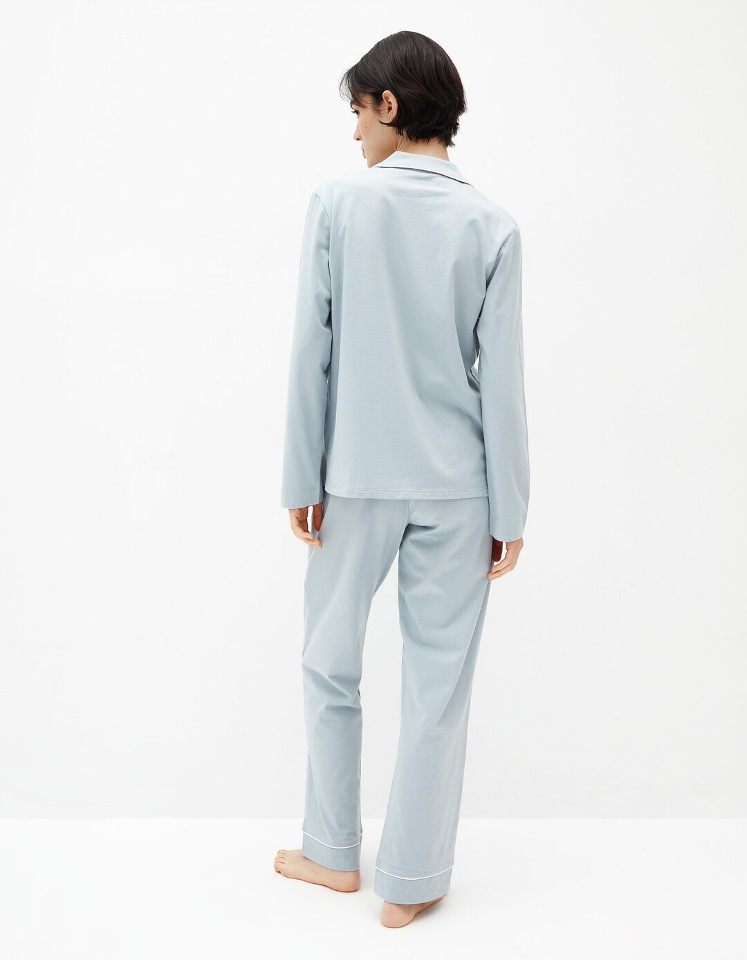 Pijama Jersey, Mulher, Azul Claro