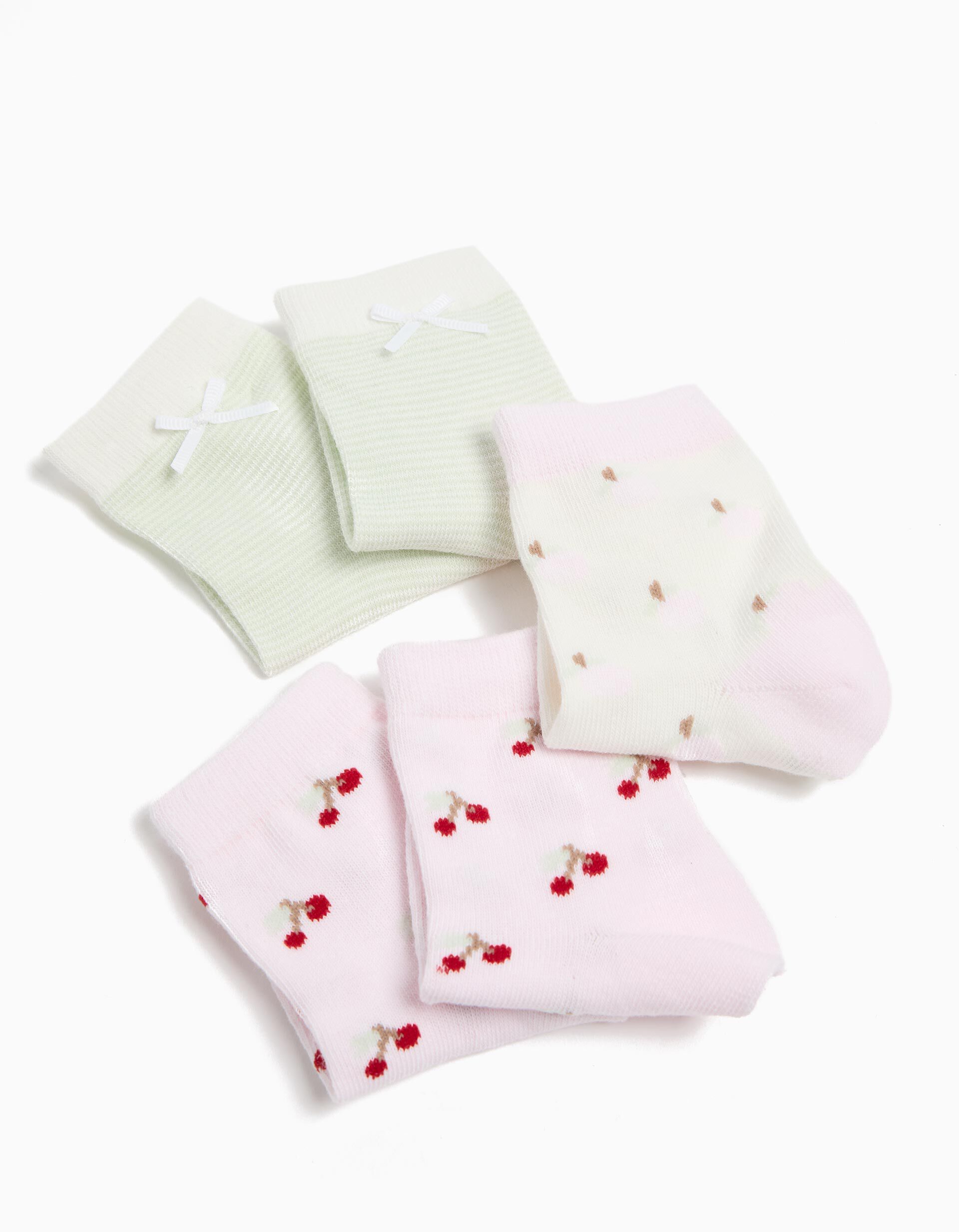 Comprar Online Pack 5 Pares de Meias, Menina, Multicor