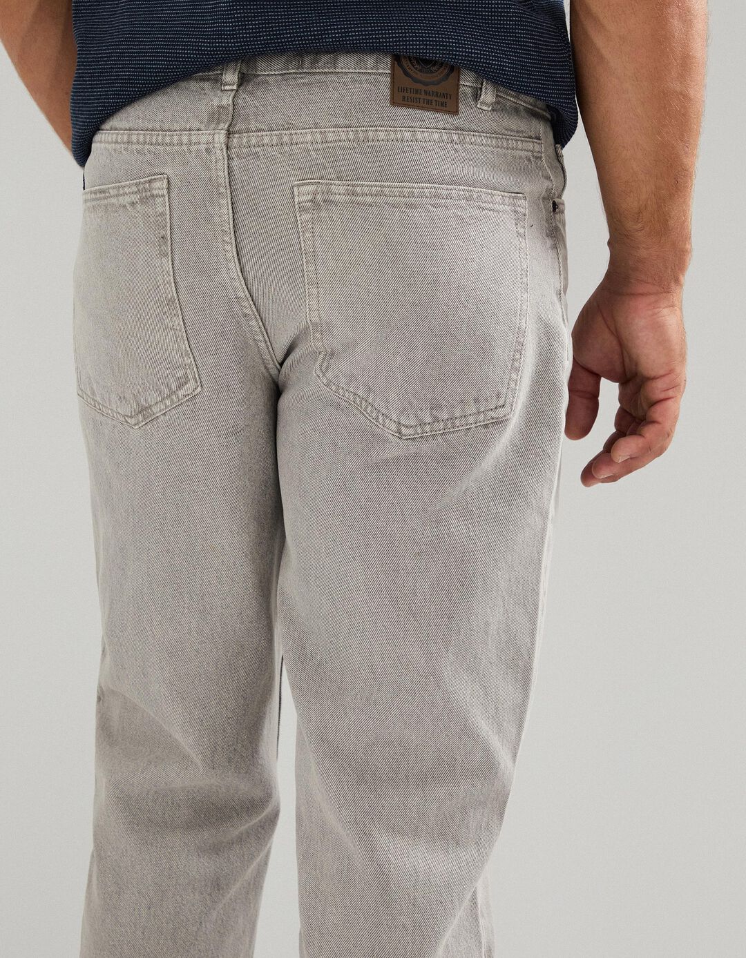Calças 'Relaxed Fit', Homem, Cinzento