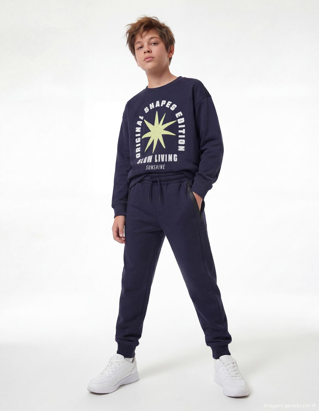 Joggers, Menino, Azul Escuro