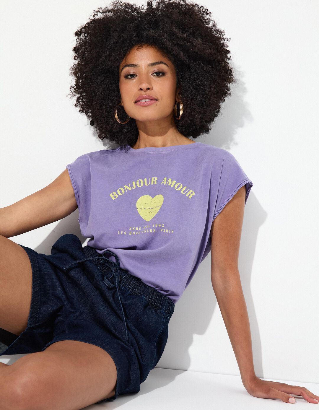 T-shirt sem Mangas, Mulher, Roxo Escuro 