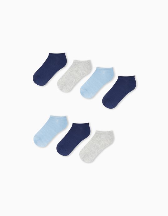 Comprar Online Pack 7 Pares de Meias Tornozelo, Menino, Multicor