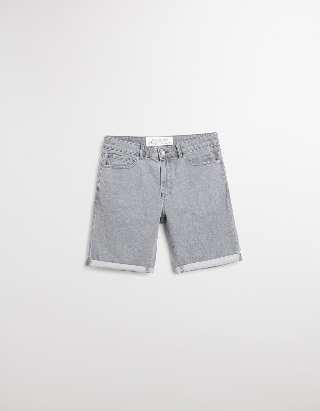 Calções de Ganga 'Slim fit', Homem, Cinzento Claro