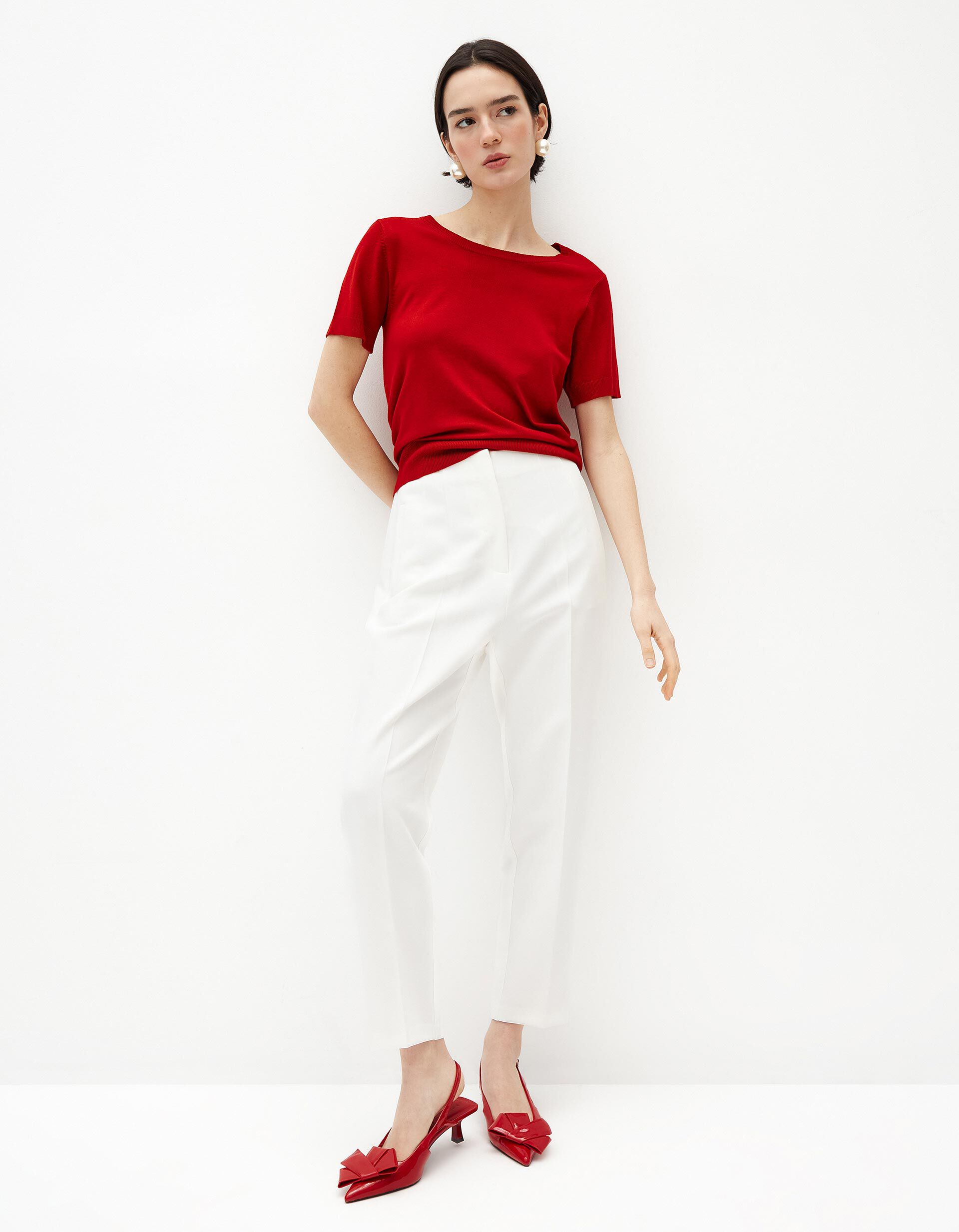 Comprar Online Cal&ccedil;as Cintura Subida, Mulher, Bege Claro