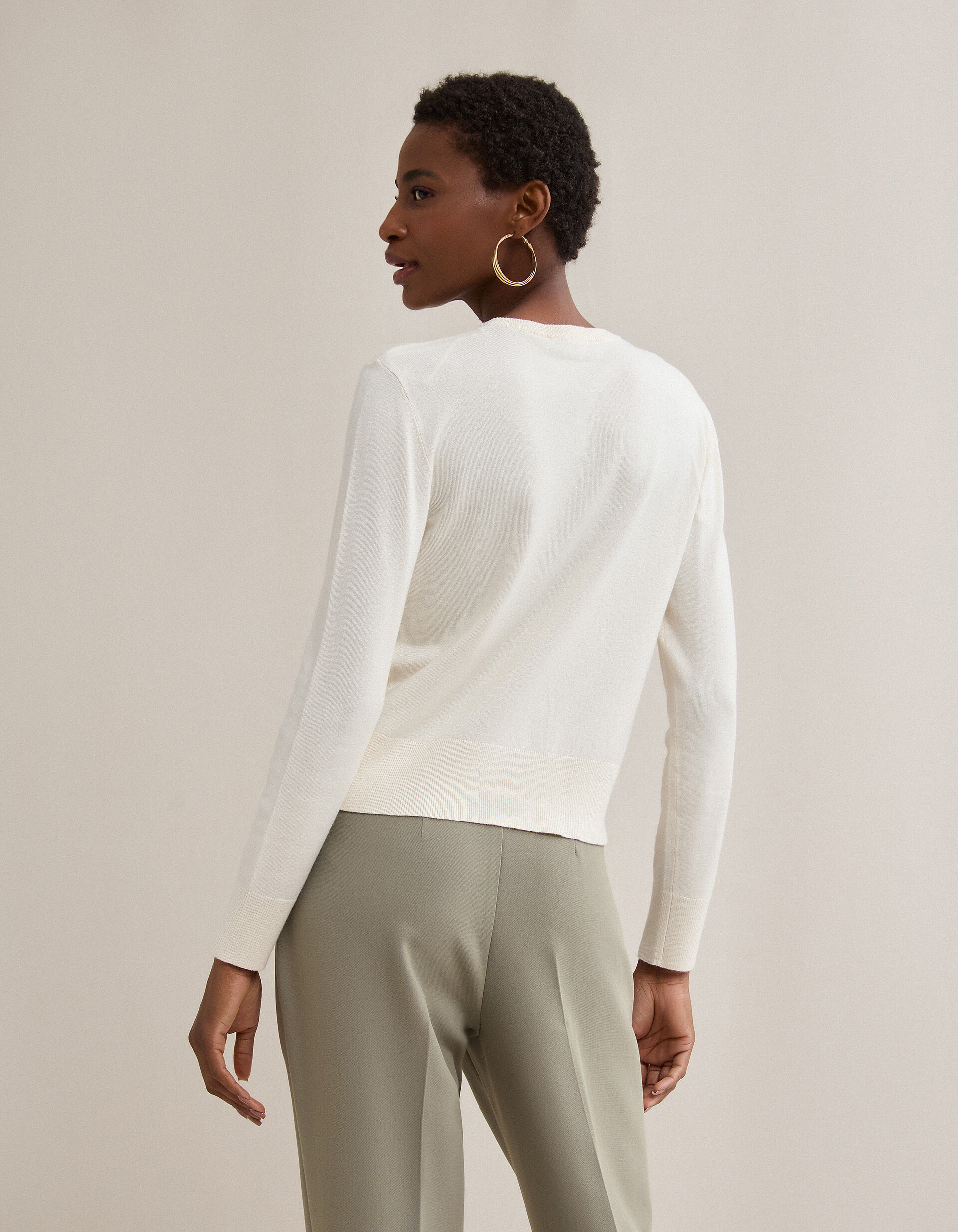 Comprar Online Casaco de Malha, Mulher, Cru