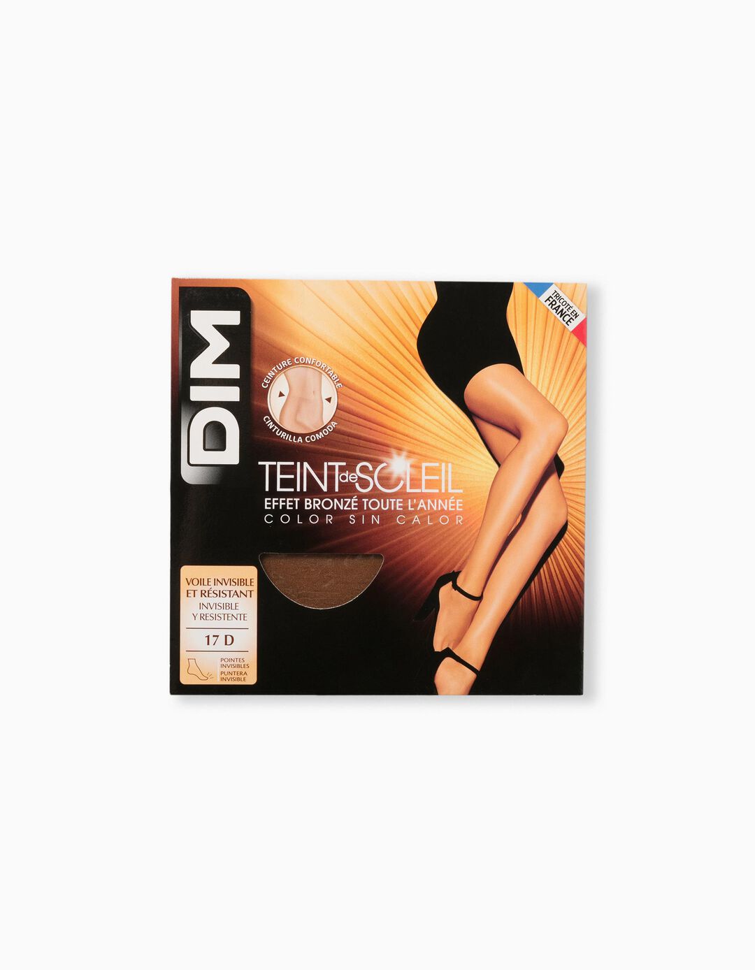 Collants 'DIM' Cintura Confortável, Mulher, Castanho