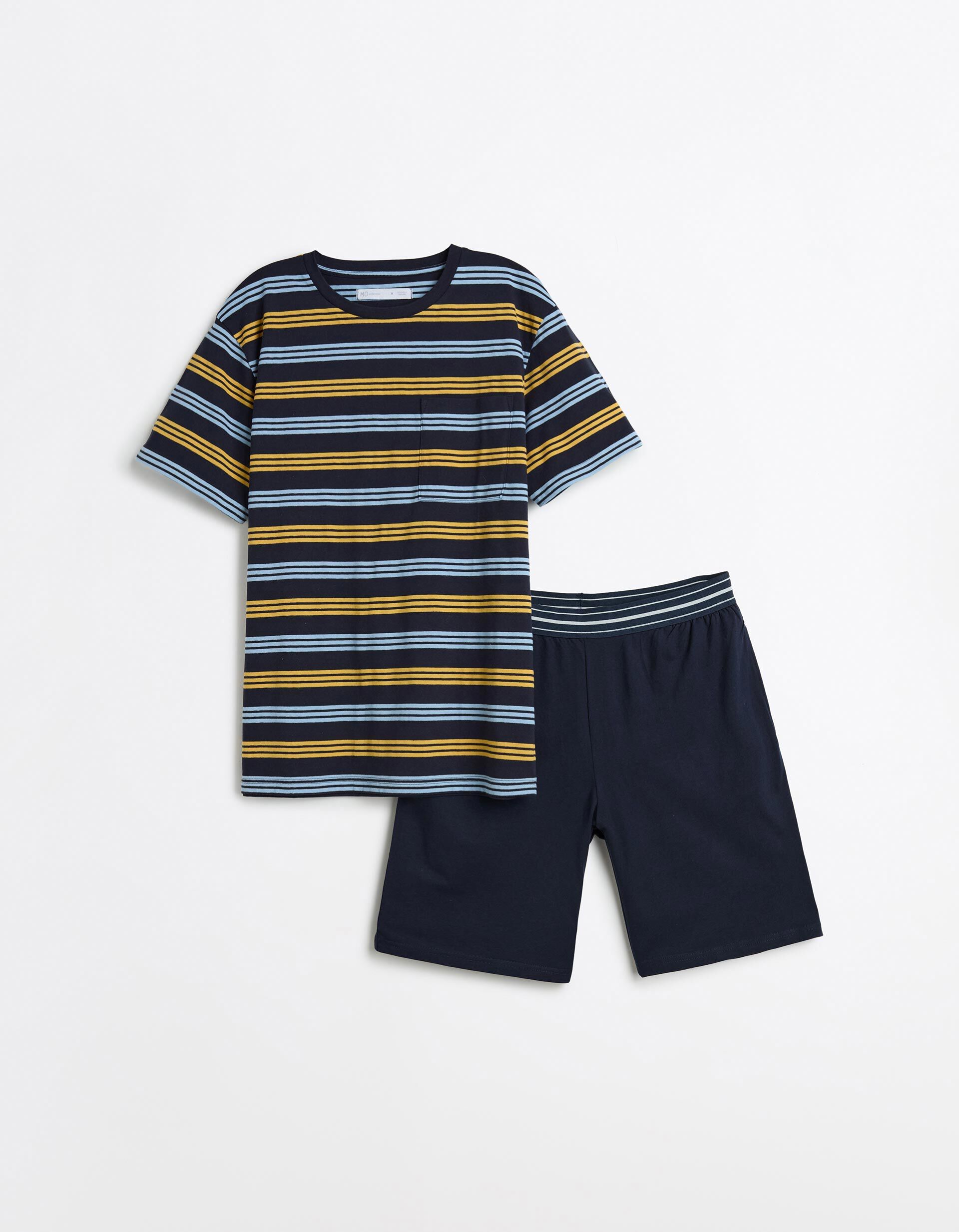 Comprar Online Pijama Riscas, Homem, Azul Escuro