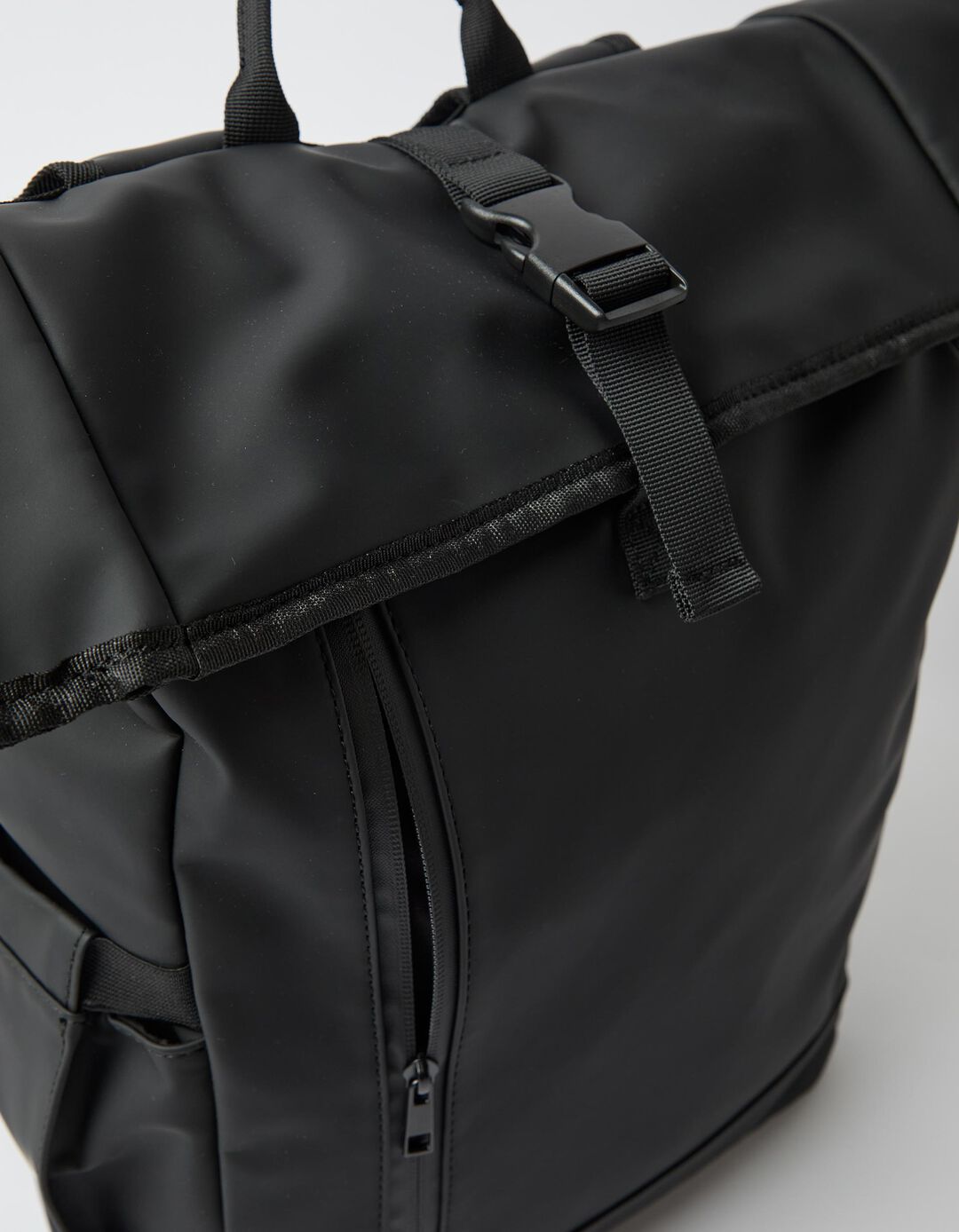 Mochila 'Rolltop', Homem, Preto