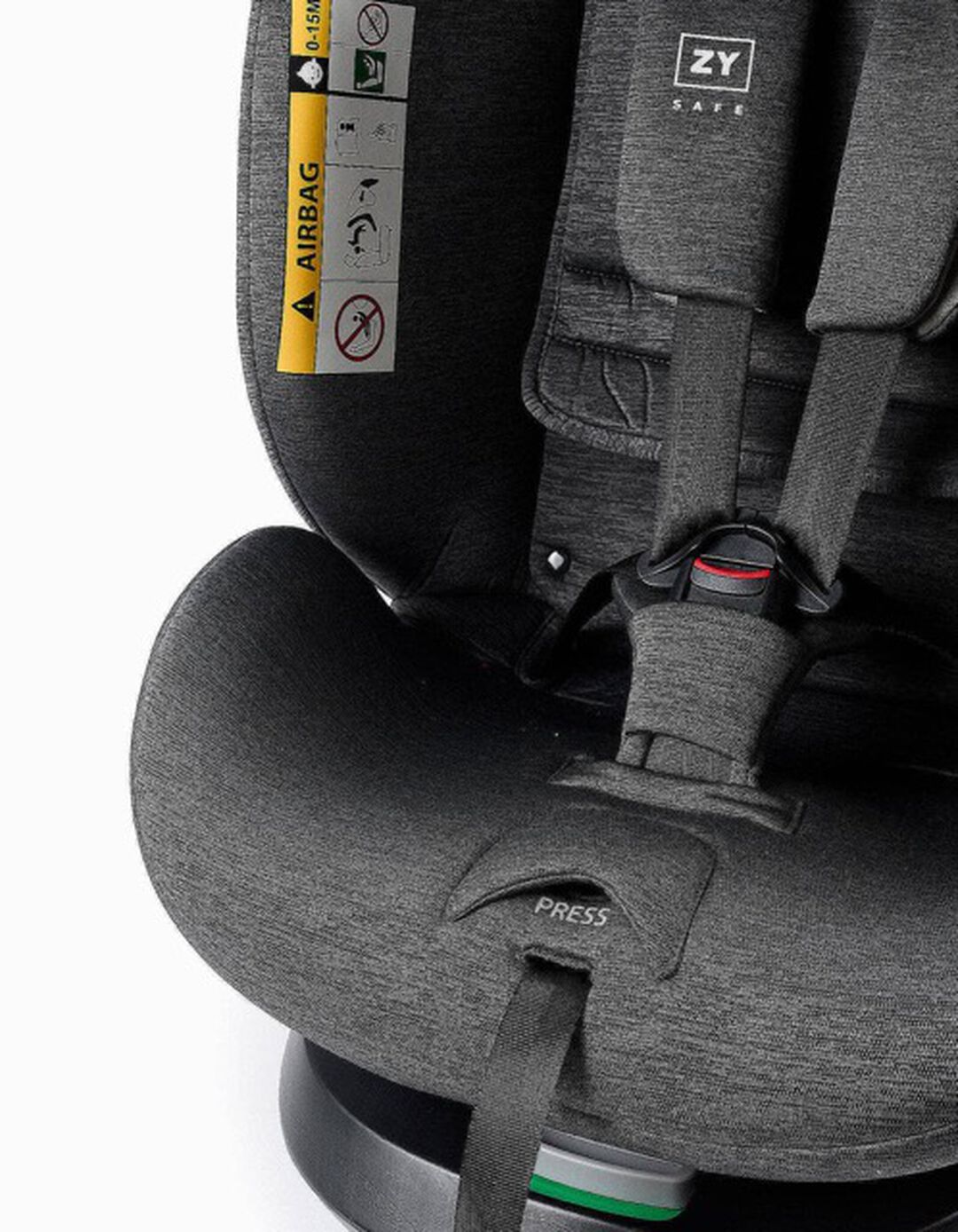 Cadeira Auto I-Size ZY Primecare Fix I SL (40-150cm), Cinzento