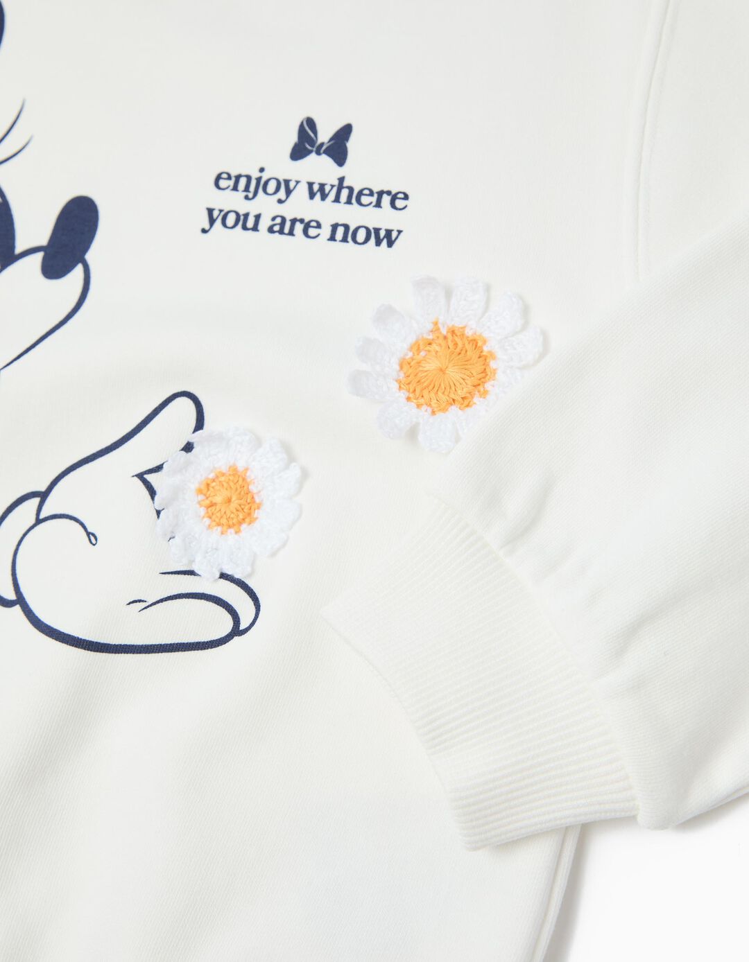 Sweatshirt de Felpa 'Minnie' &copy;Disney, Menina, Branco