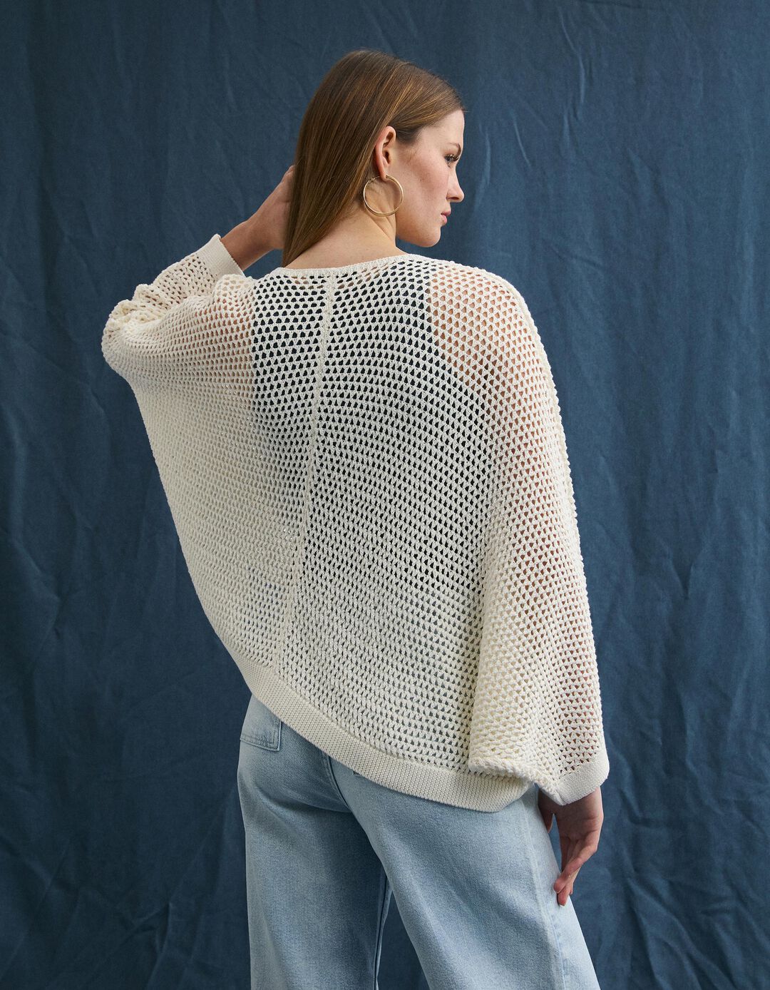 Casaco de Malha, Mulher, Cru