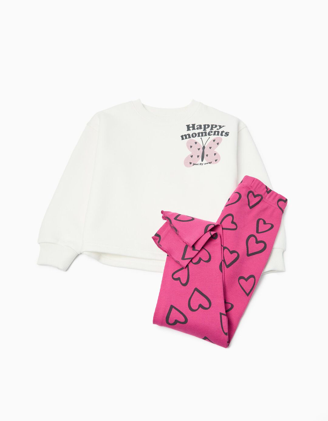 Conjunto de Jogging, Menina, Branco