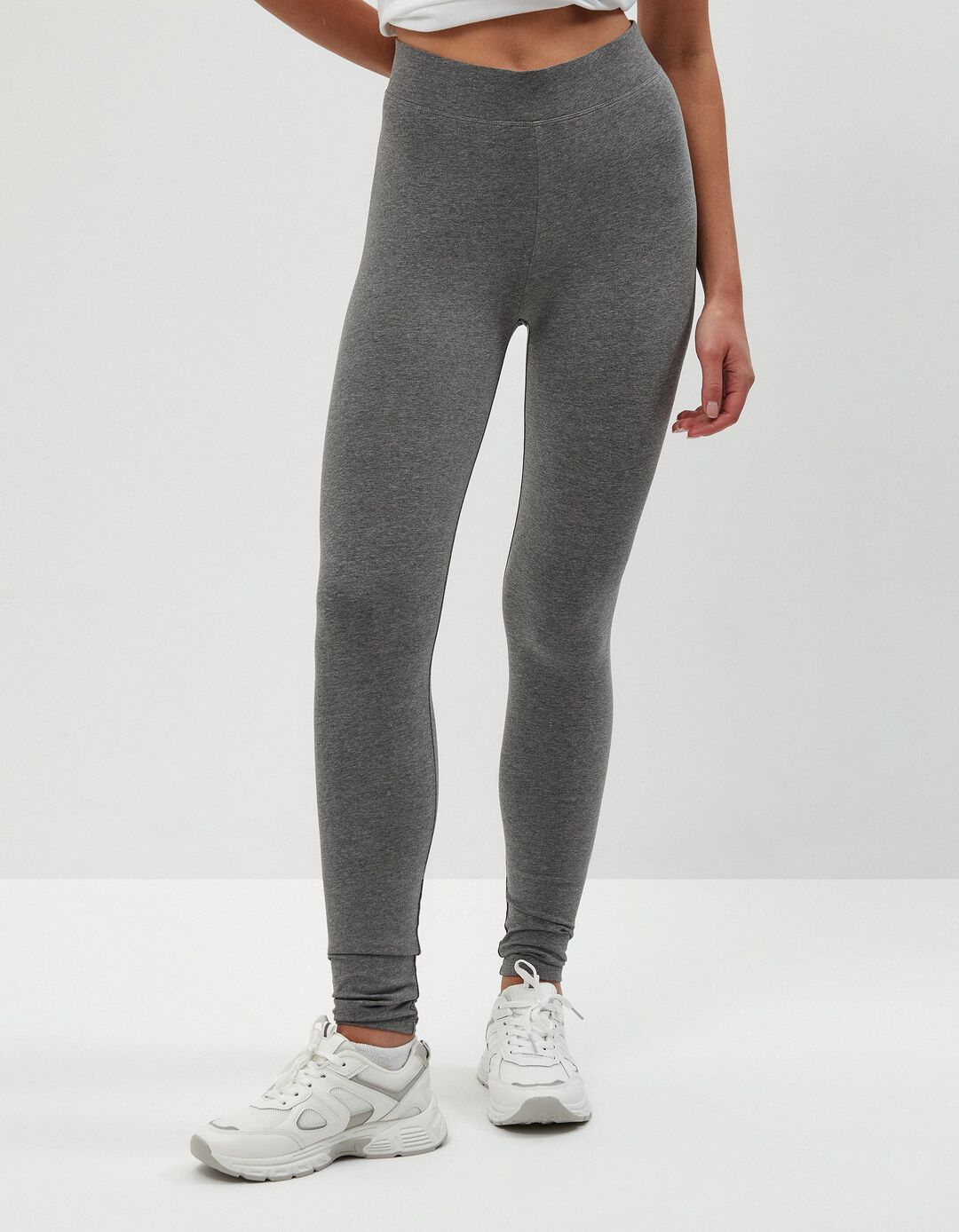 Leggings Básicas, Mulher, Cinza