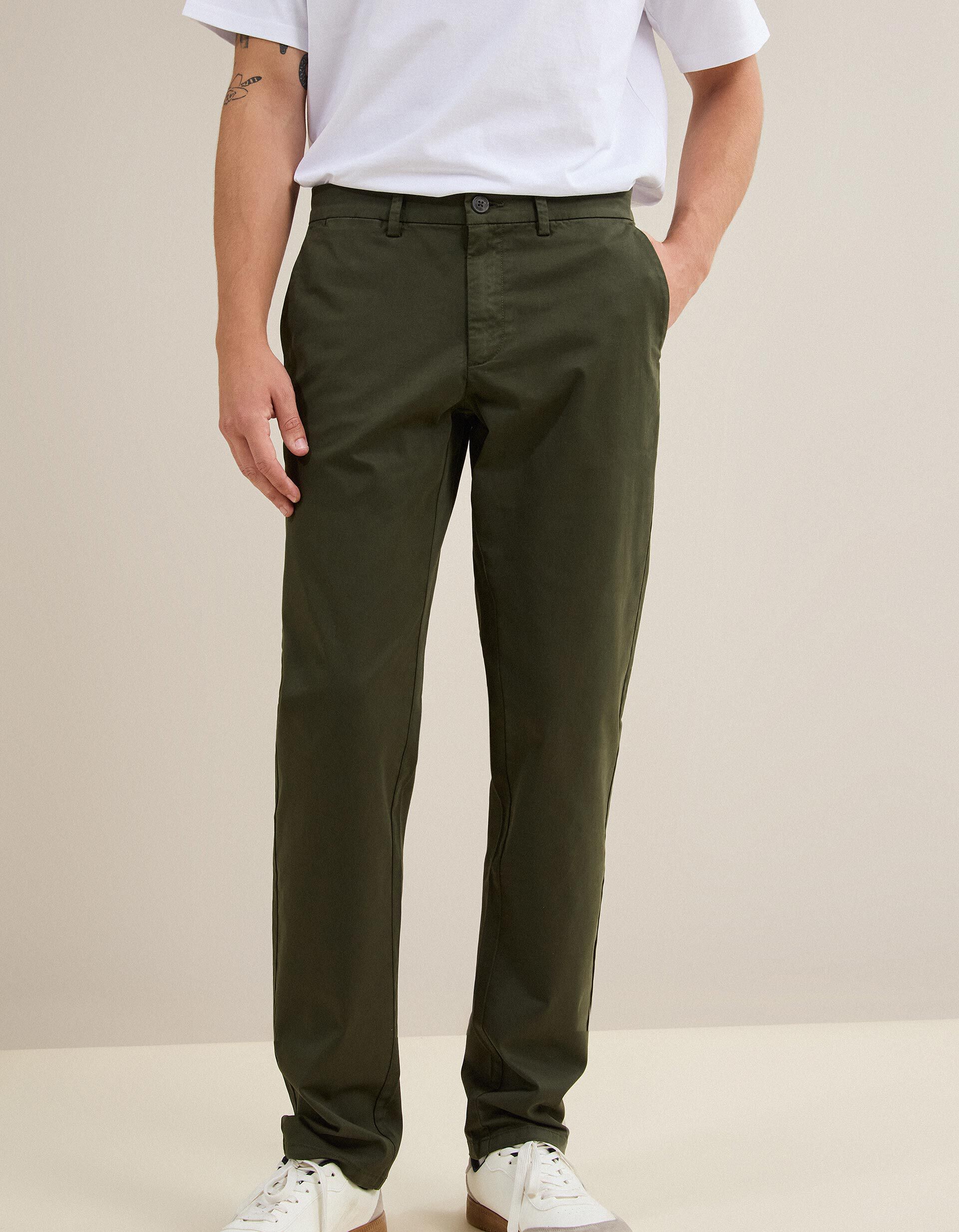 Comprar Online Cal&ccedil;as Chino Slim, Homem, Verde Escuro
