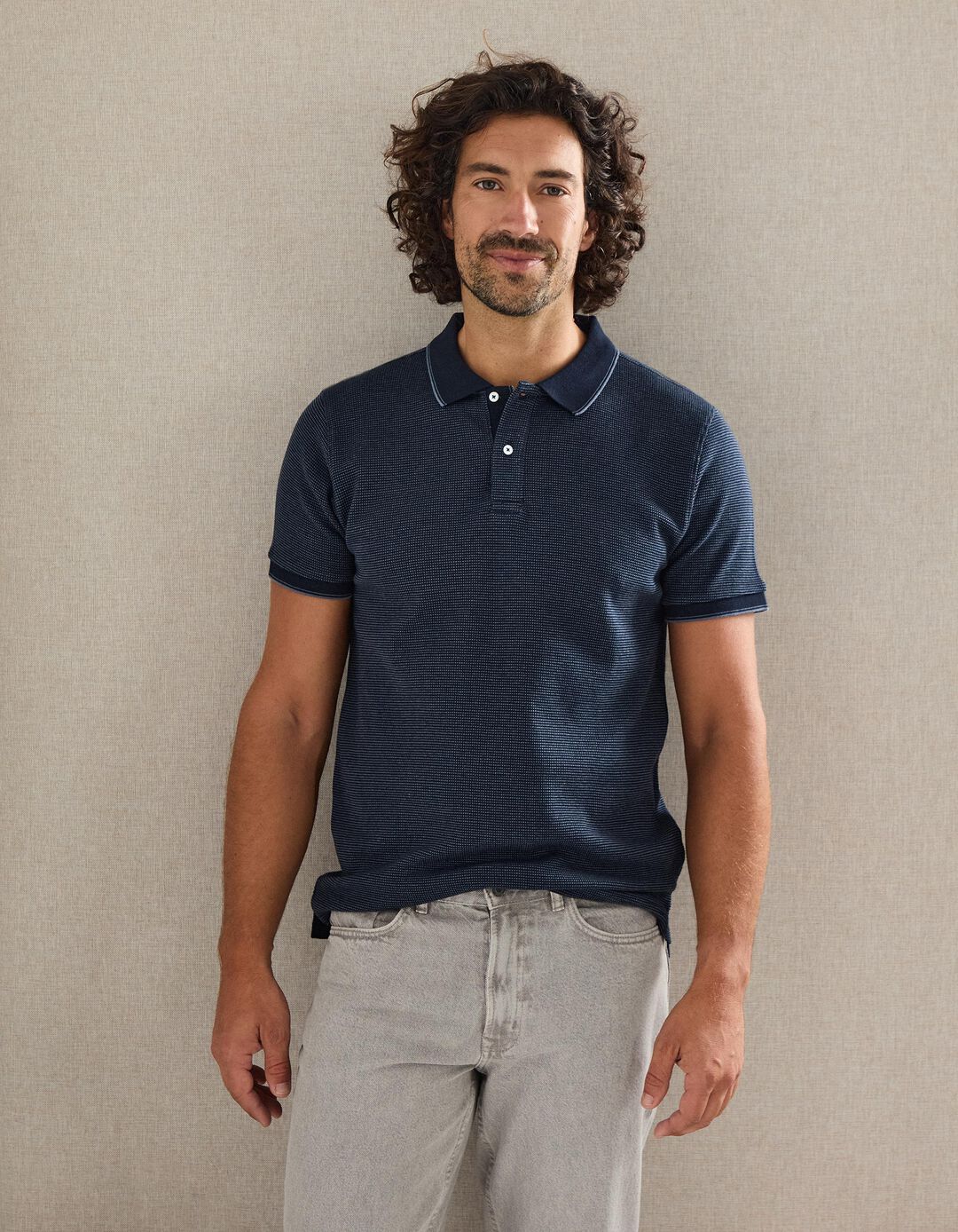 Polo, Homem, Azul Escuro