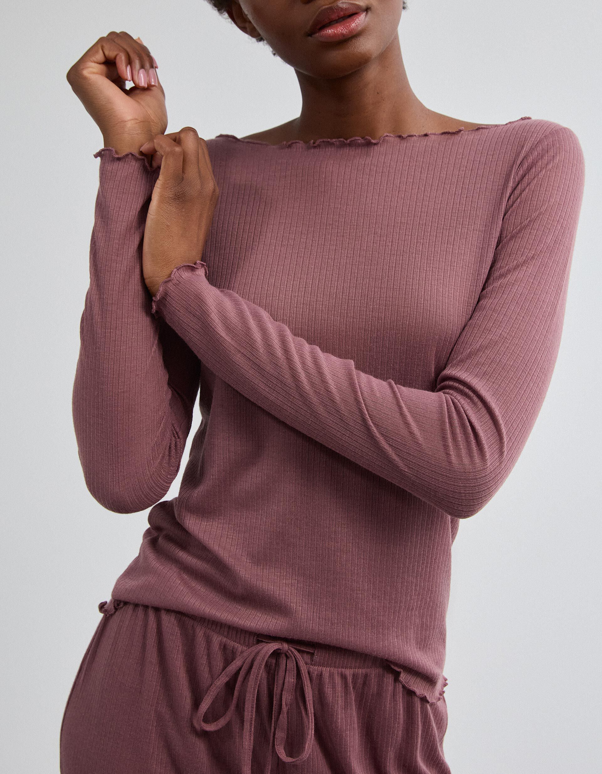 Comprar Online Pijama De Malha, Mulher, Rosa Escuro