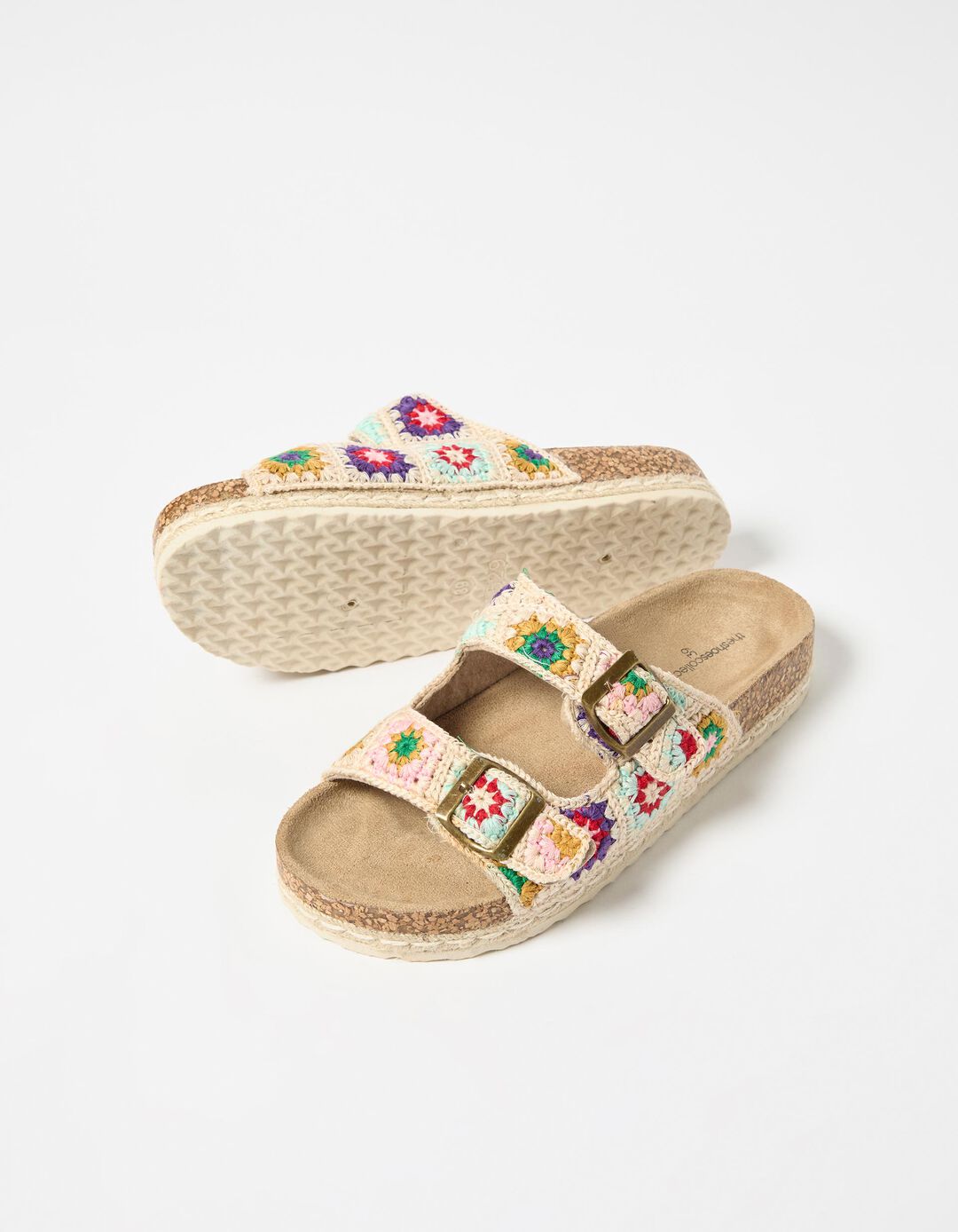 Sandália Crochet, Mulher, Bege 